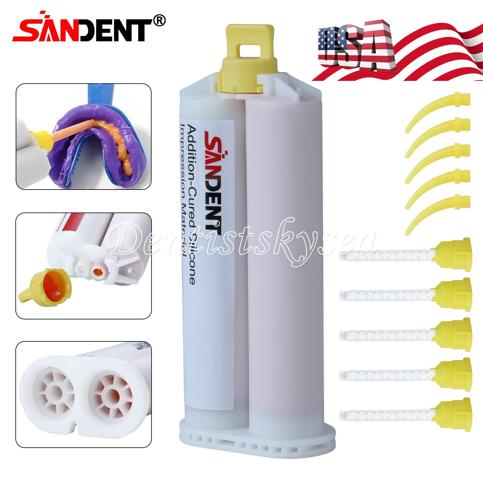 Material de impresión dental masilla de silicona pesado/ligero/rápido/normal