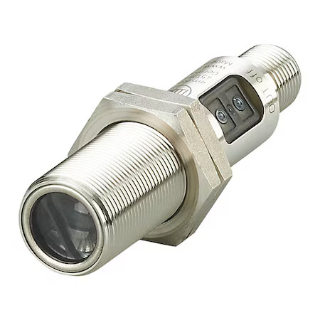 Ifm Ogh500 Diffuse Photoelectric Sensor, M12, Right Angle, Cylindrical,