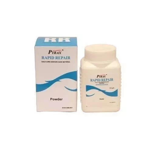 Pyrax RAPID REPAIR Self Cure Denture Repair & Base Material 100gm Powder