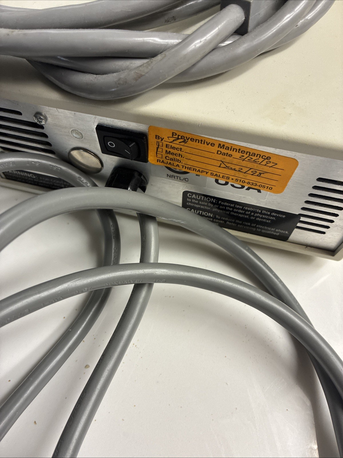 Dynatronics Dynatron 150 Ultrasound Therapy Unit w/Probe & Soundhead, Power Cord