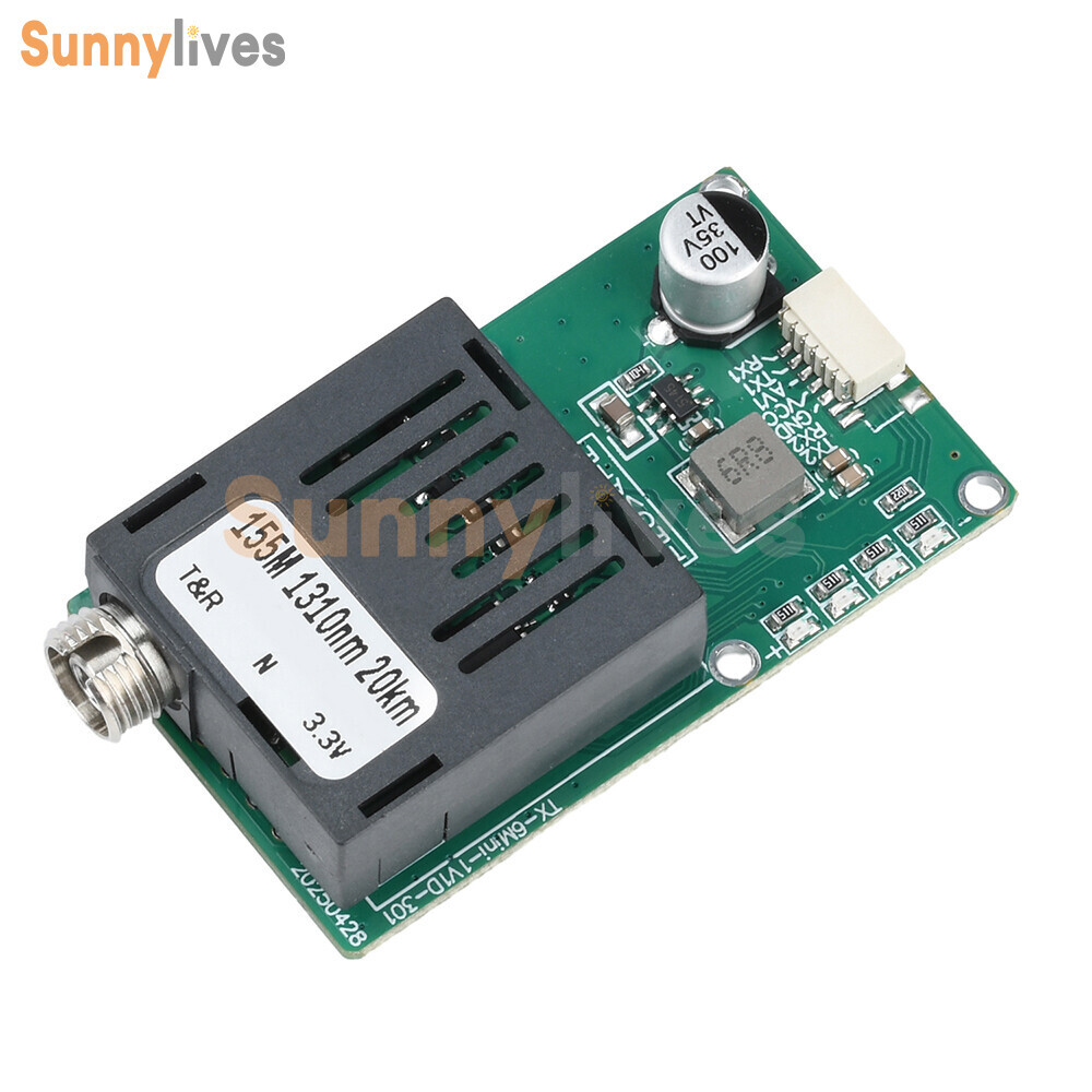 TTL Optical Transceiver Module TTL to Fiber Module FC RX/TX/AV/VCC/GND for Drone