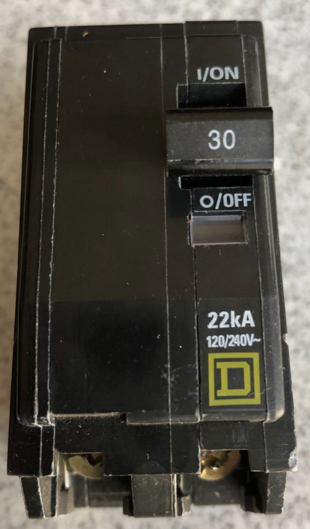 SQUARE D QO230VH 2P 30A 240V 22K plug in circuit breaker New 1 Pack of 2 PCS