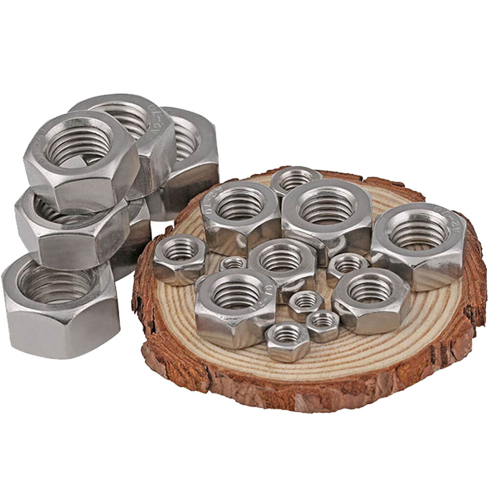 M2 M2.5 M3 M4 M5 M6 M8 M10 M12 M14 M16 M18 M20 Stainless Steel Hex Nuts DIN 934