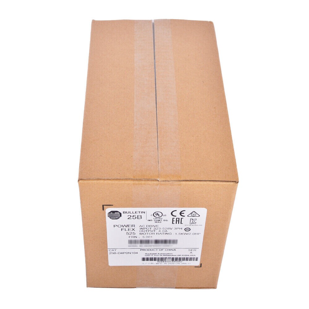 Allen-Bradley 25B-D4P0N104 NEW PowerFlex 525 1.5kW 2Hp AC Drive US Free Tax