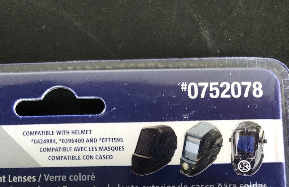 Kobalt Welding Helmet Outer Replacement Lens 0752078 5-1/4” X 4-1/2” 4-Pack New