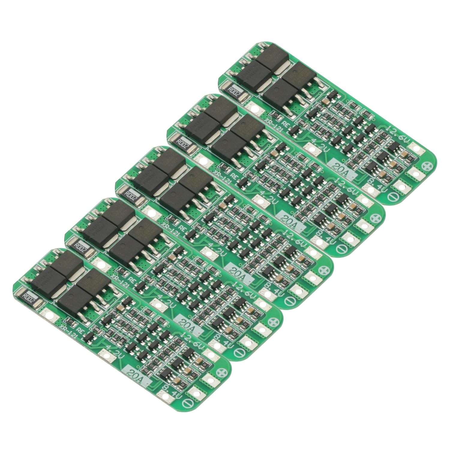 5PCS 3S 20A BMS Protection Board Li-ion Lithium Battery Charger PCB 18650