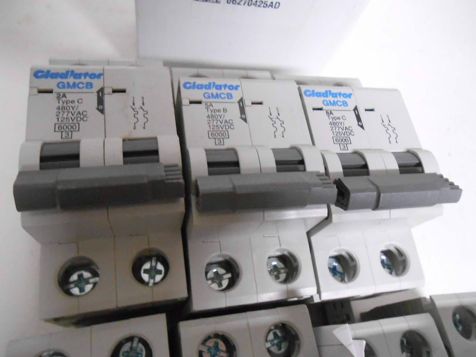 Gladiator GMCB Rail Mount Circuit Breaker 2A 3A 5A 8A 15A & 20A Lot of 8