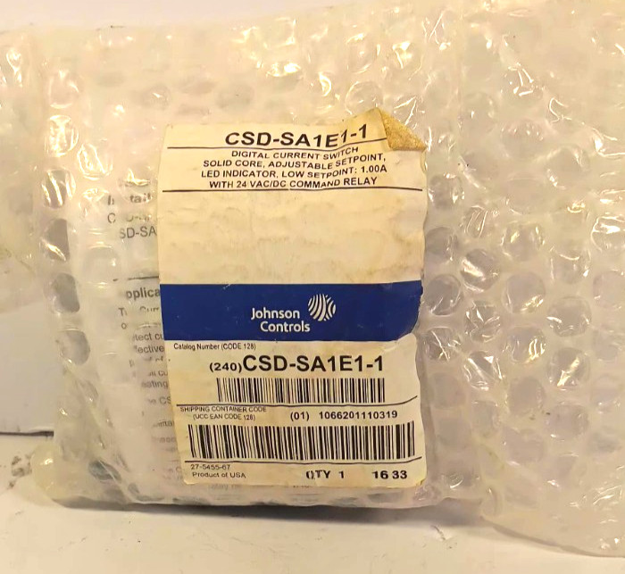 CSD-SA1E1-1 Johnson Controls Digital Current Switch Solid Core