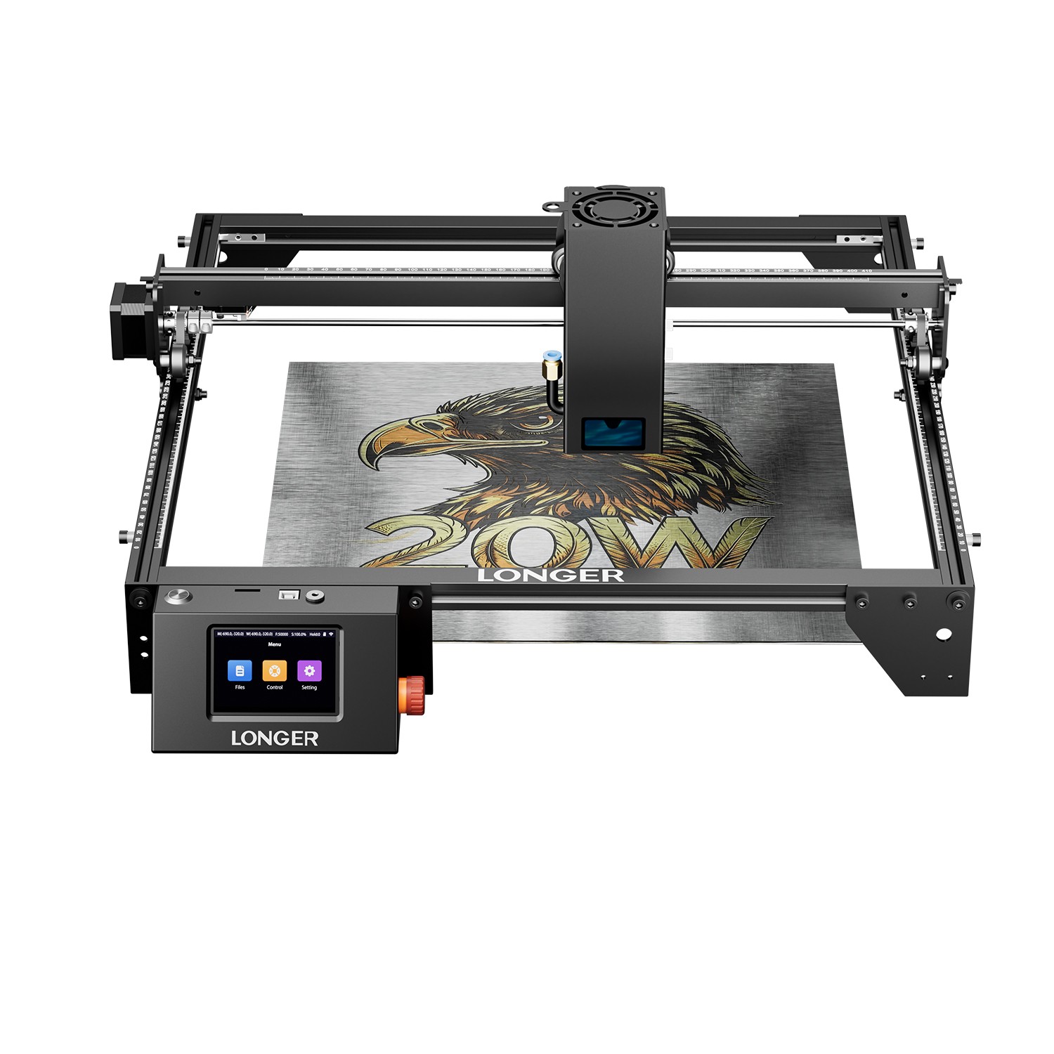 LONGER RAY5 20W Laser Engraver Machine DIY 3.5 ” Color Screen Precision US