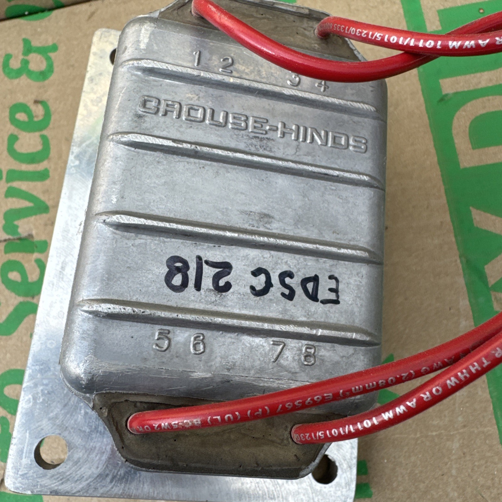 Crouse Hinds Explosion Proof 2 Pole EDS Switch 20A 120-277 For EDSC218