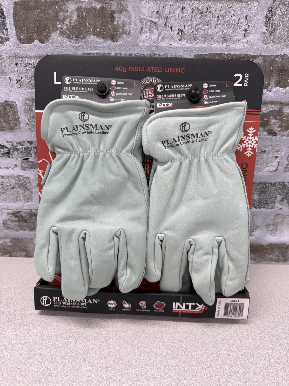 Two Pairs Of New Plainsman Premium Lined Gloves Size Large