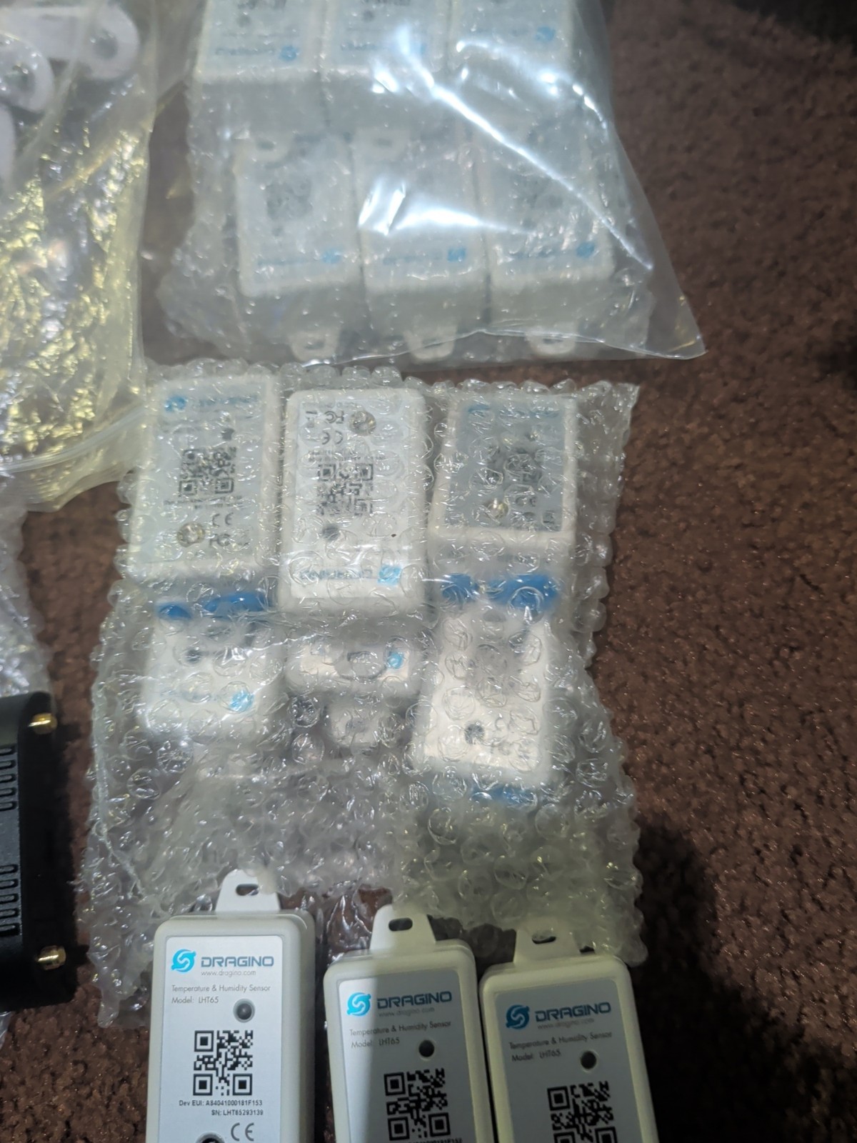 ​BULK LOT (18) Dragino LHT65 LoRaWAN Sensors + (2) Cradlepoint IBR200 LTE Router