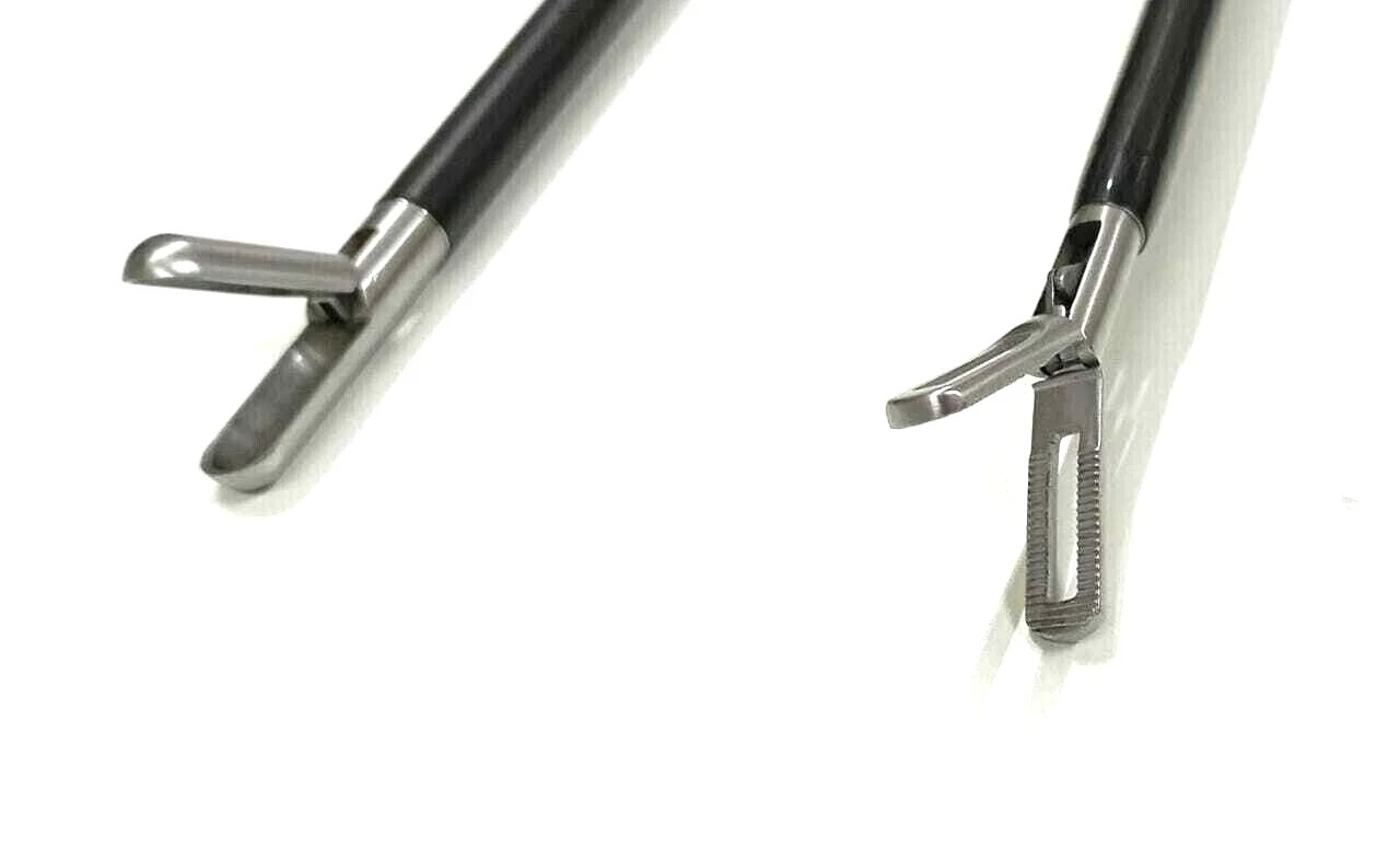 2PCS Laparoscopic Grasper Bowl & Biopsy Cup Forceps 5mmx330mm SS Instruments CE