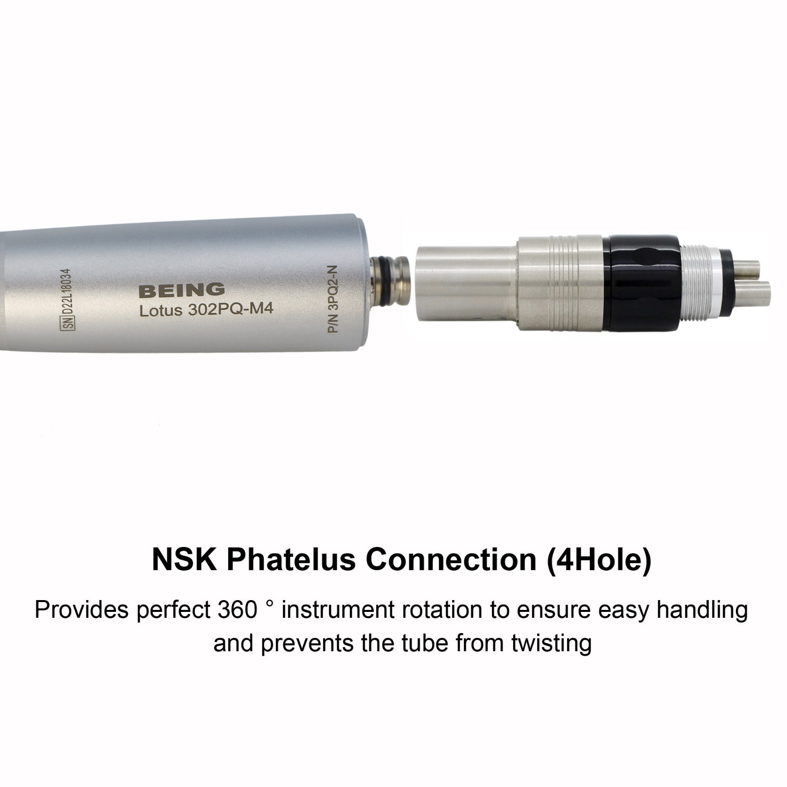 COXO Dental High Speed Handpiece Small Mini Head Turbine 4 Hole Fit NSK Coupler
