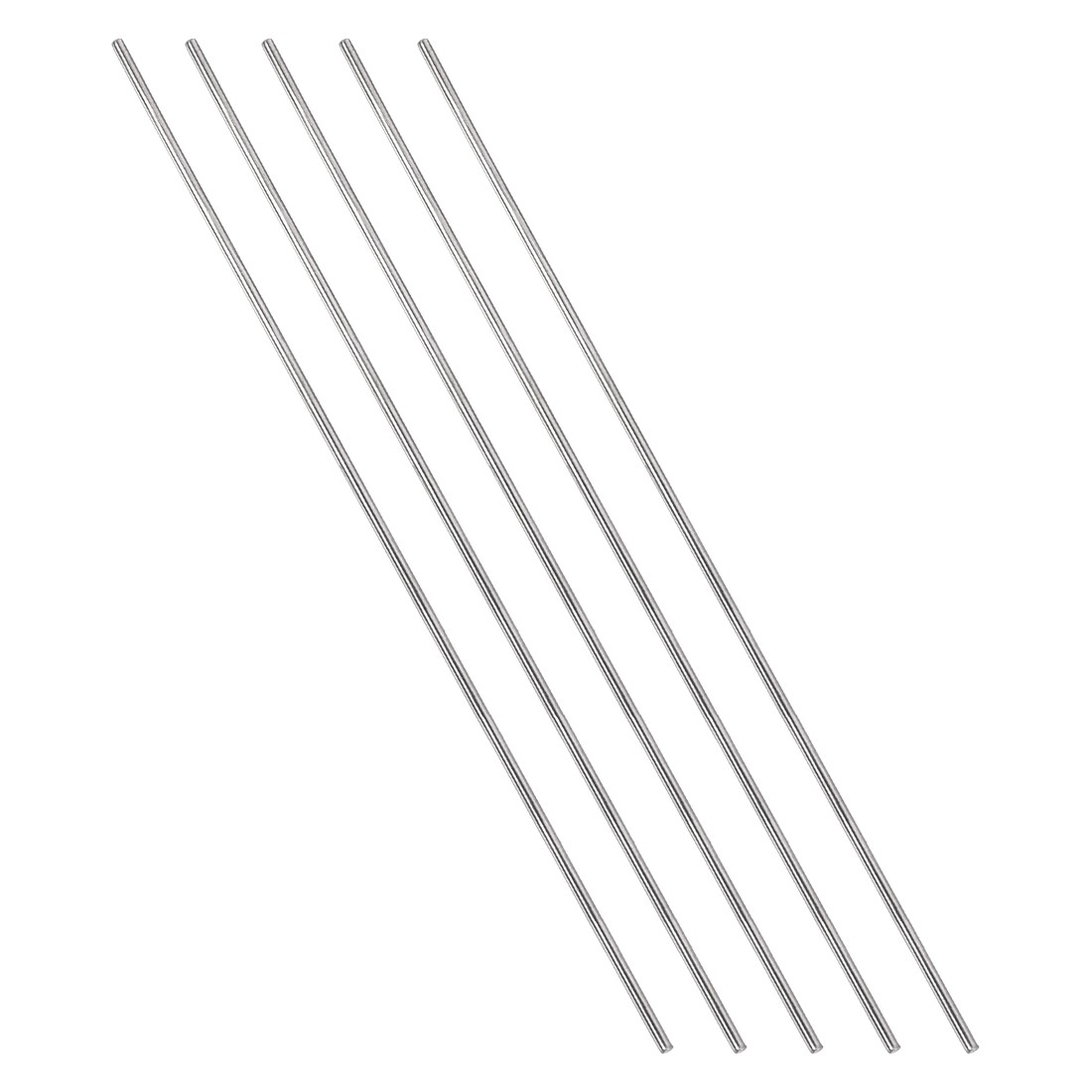 5 Pcs 2mm x 300mm Solid Round Rod for DIY Craft 304 Stainless Steel