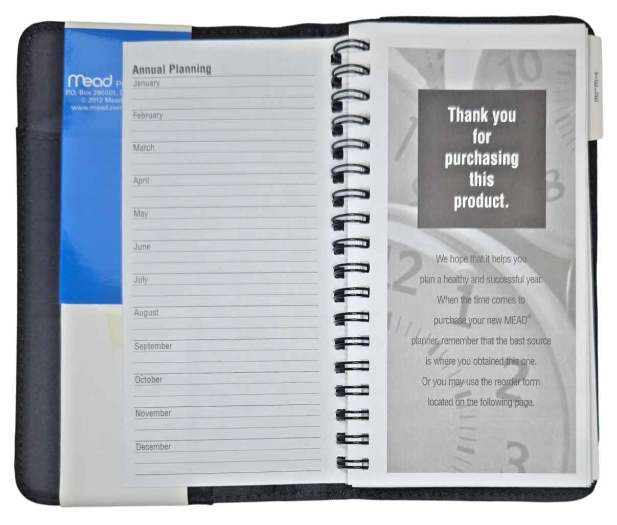 Mead Undated Weekly Planner, 3-3/4″ X 6-7/8″