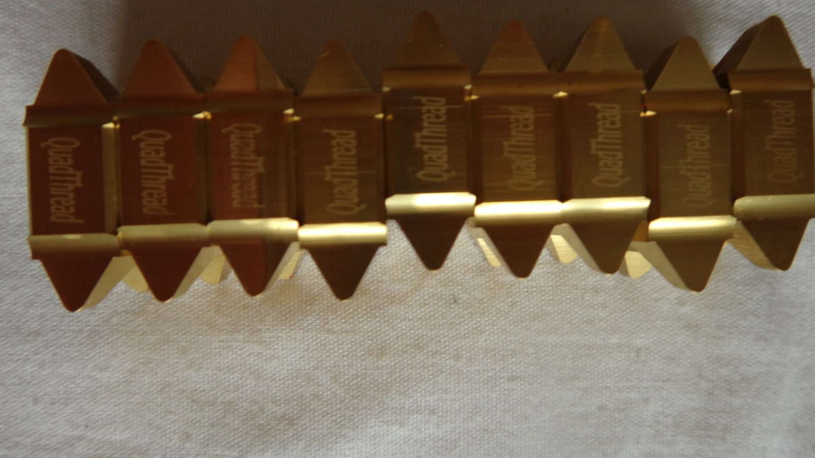 Scandinavian Tool 20X V60 K20C Quad Thread Carbide Threading Inserts. 9 Pcs
