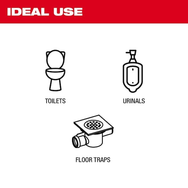 Milwaukee Tool 3577-21 M12 Trapsnake 2-Tool Toilet And Urinal Auger Combo Kit