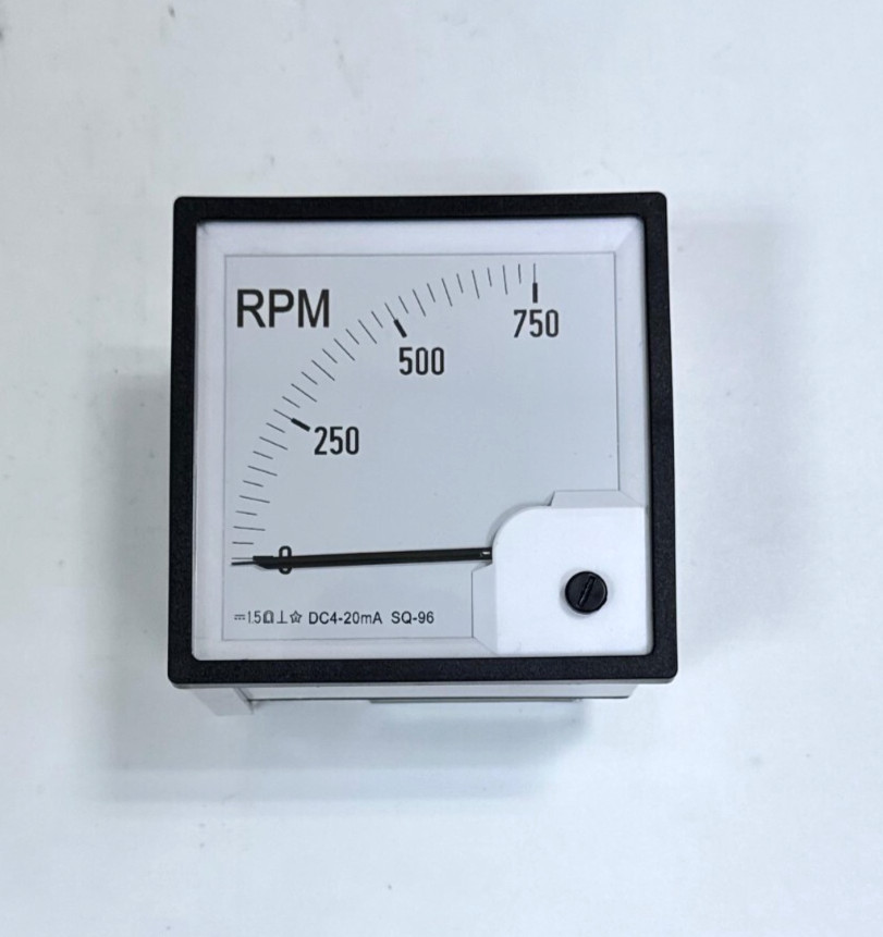SQ-96 Analog RPM Meter | 1.5 Class Accuracy | 4–20mA DC Input | 0–750 RPM Range