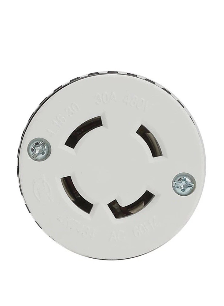 Nema L16-30R Female 30A 480V Industrial Grade AC Power Plug, NEMA L16-30R Locki.