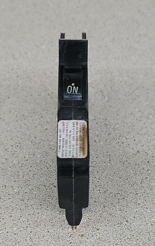 NC120 FPE 20 Amp 1 Pole Stab-Lok «Thin» Federal Pacific Breakers NC-120 RED