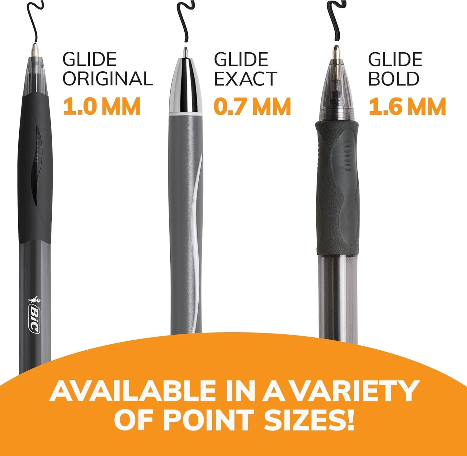 BIC Atlantis Original Retractable Ball Pen, Medium Point 1.0mm, Black, 4-Count