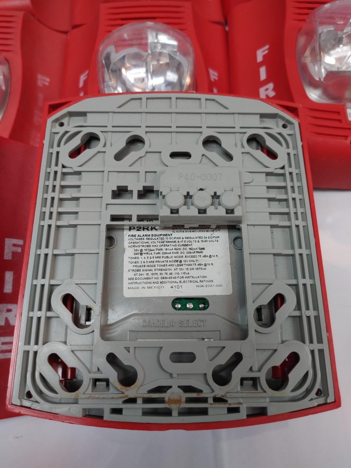 (LOT OF 14) System Sensor P2RK Fire Alarm Horn/Strobe
