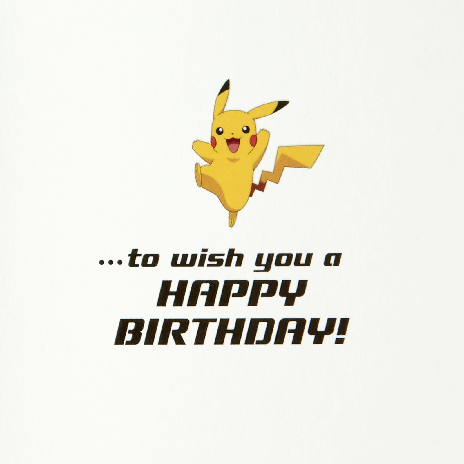 Hallmark Pokémon Birthday Card (Wild 5 inches x 7.2 inches, Wild Pikachu