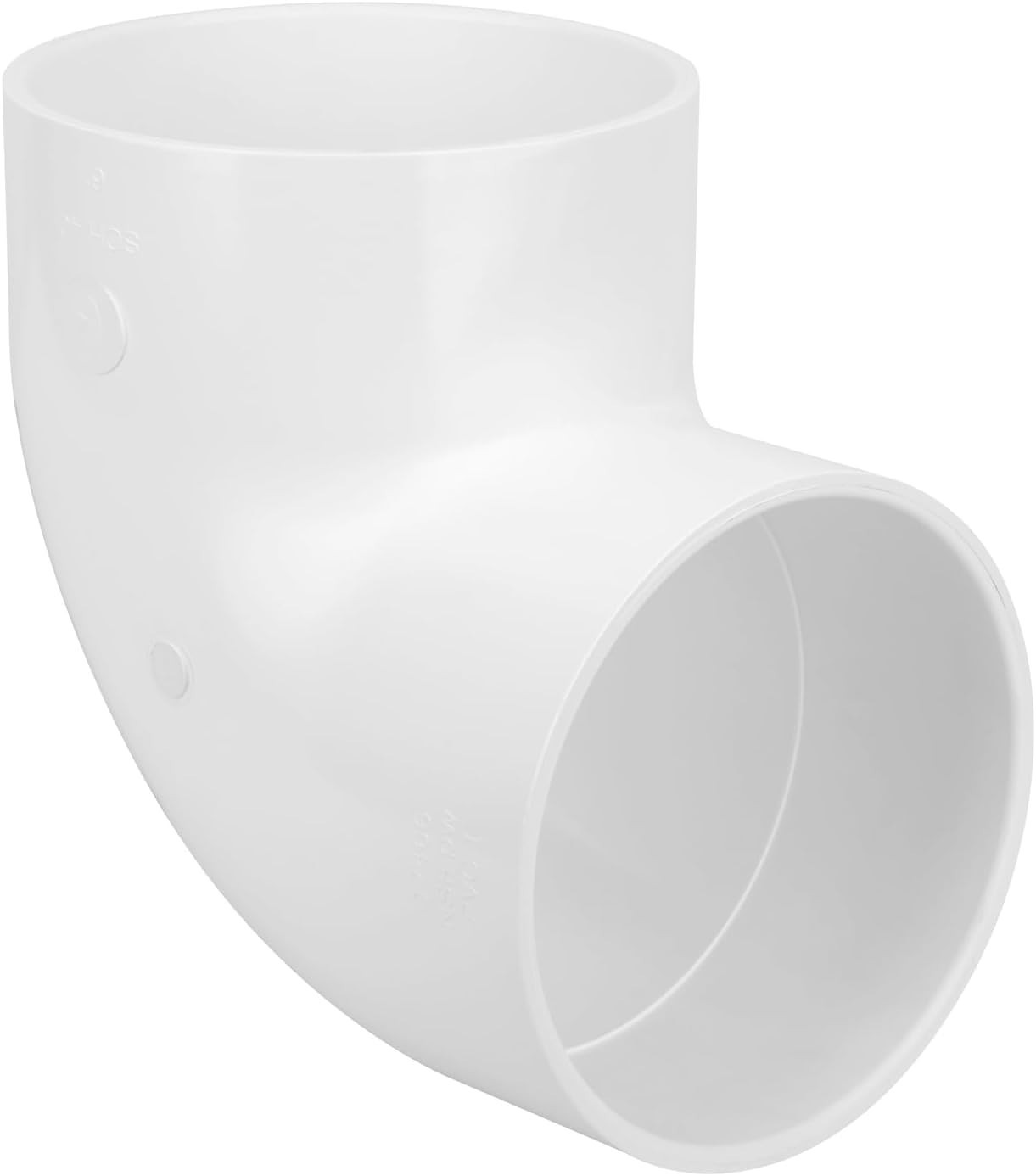 Durable 6 Inch 90 Degree PVC Elbow Connector for DIY Garden & Furniture Projects