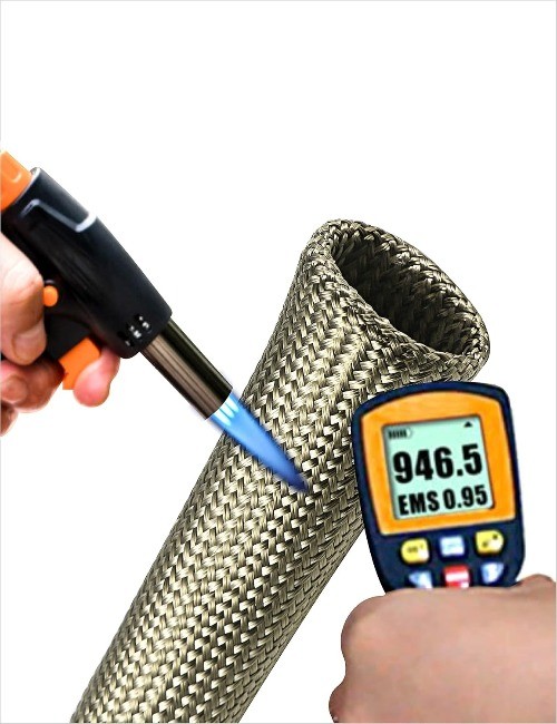 Heat Shield Sleeve Fuel Line Heat Shield Titanium Auto Hose Spark Plug Wire Cove