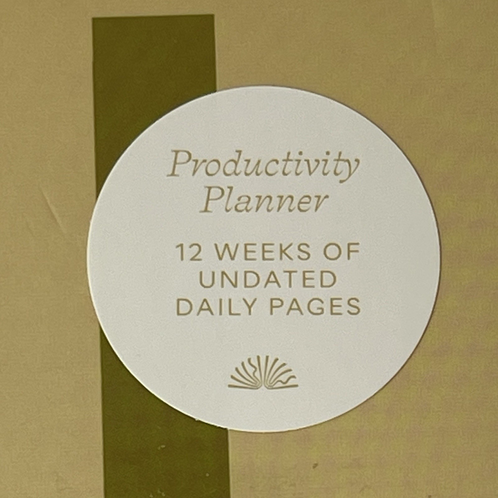 Papier Productivity Planner Spiral Bound Undated Hardcover 7″x10″ 12 Weeks 1unit