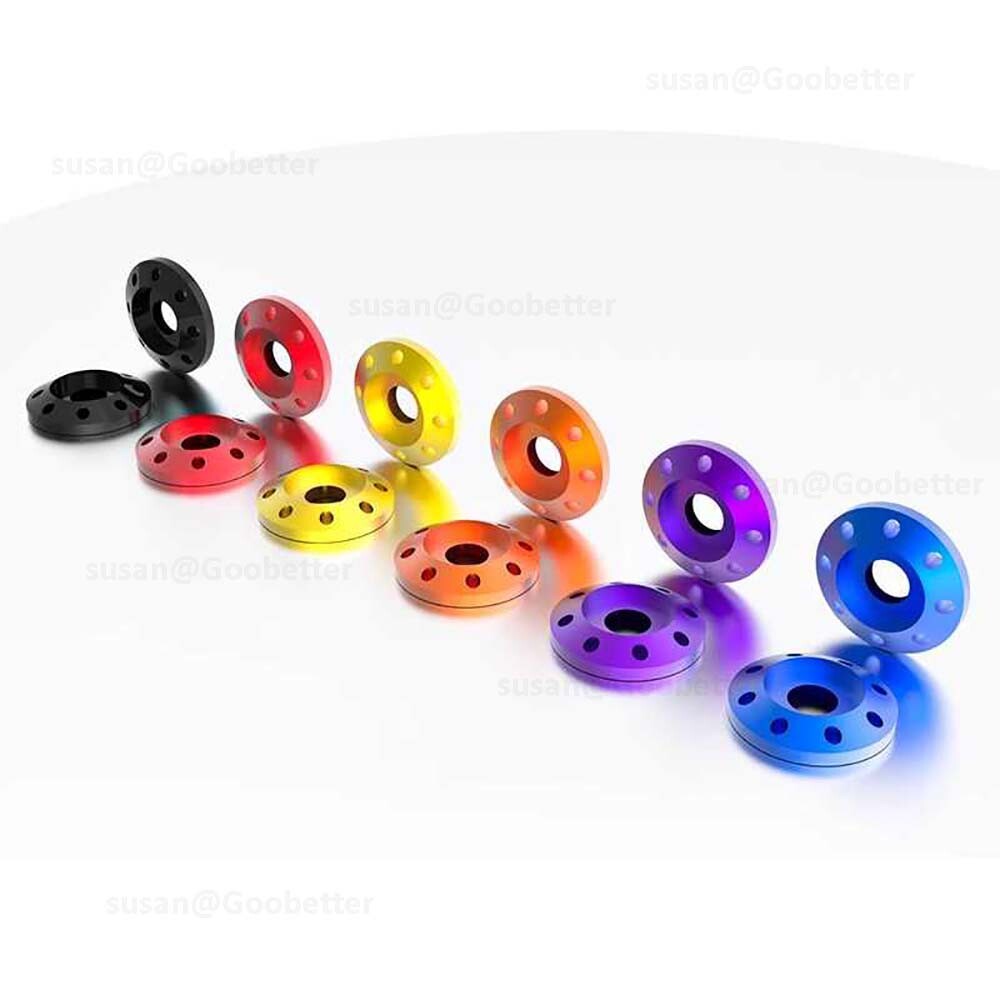 Aluminum Alloy M6 M8 Anodized Bolt Washers Gasket Drilled Spacer for Motorcycle