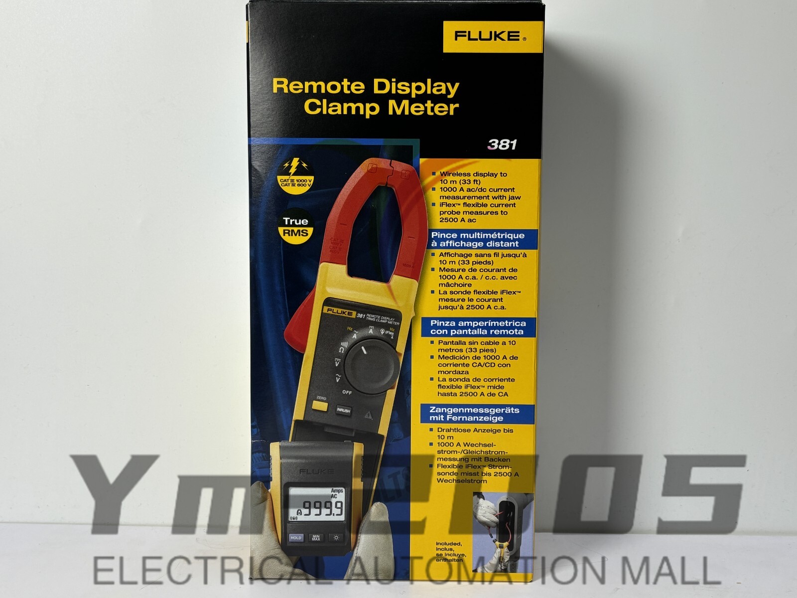Fluke 381 Remote Display True RMS AC/DC Clamp Meter with iFlex NEW #MK