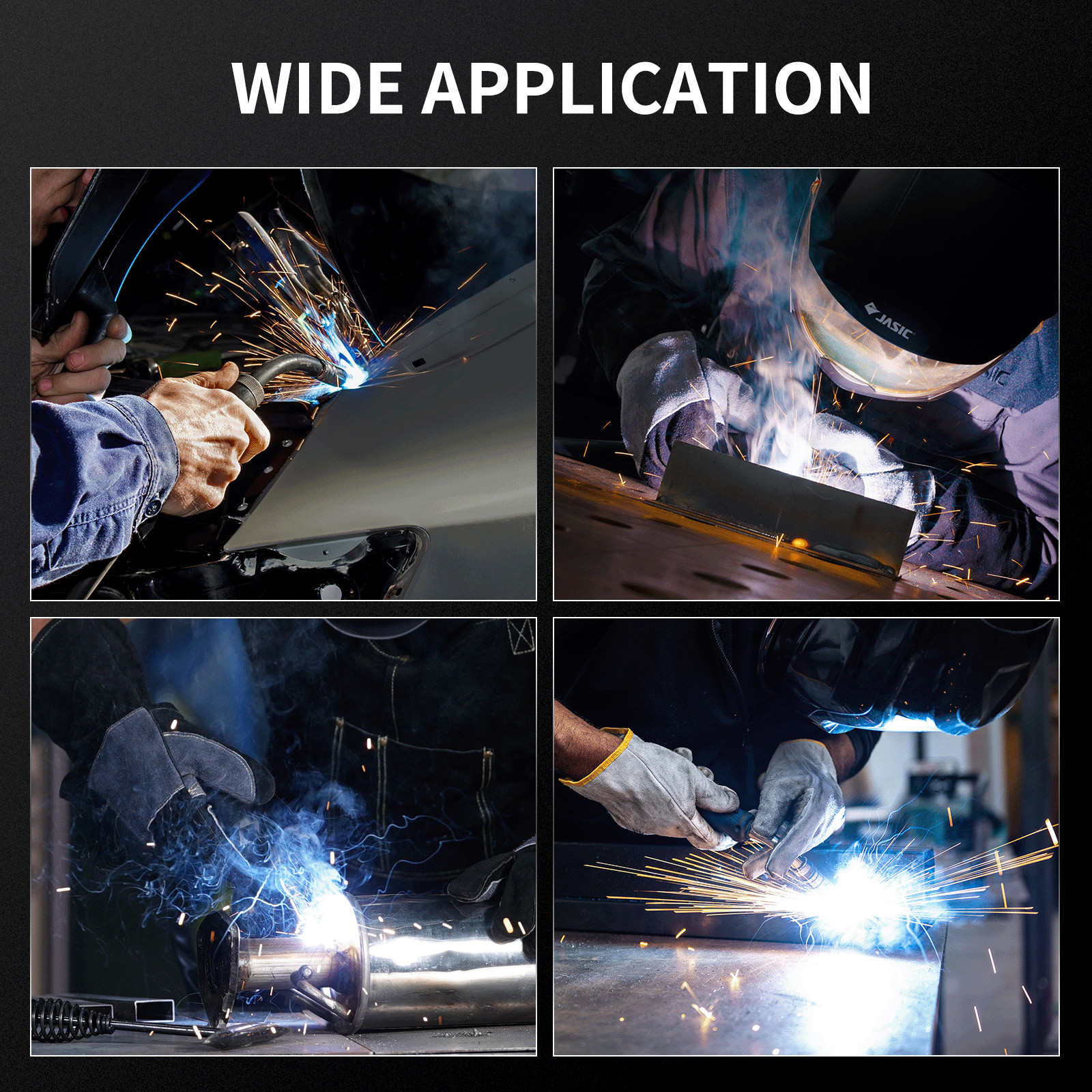 JASIC Welder MIG100 2IN1 Gas/Gasless MIG Welding Machine 110V Portable w/Synergy