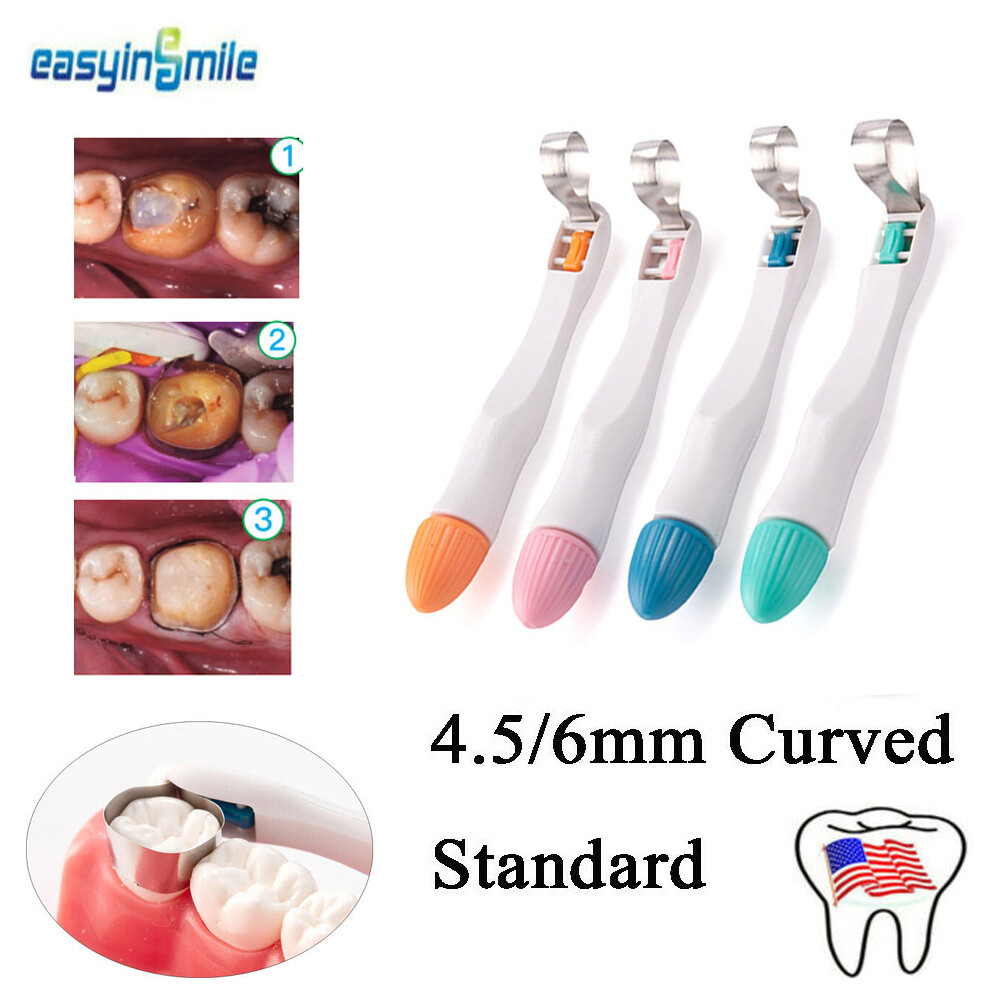 Dental Pro Matrix Bands Pre Formed Single-Use Restoration Bands Adjustable 10Pcs