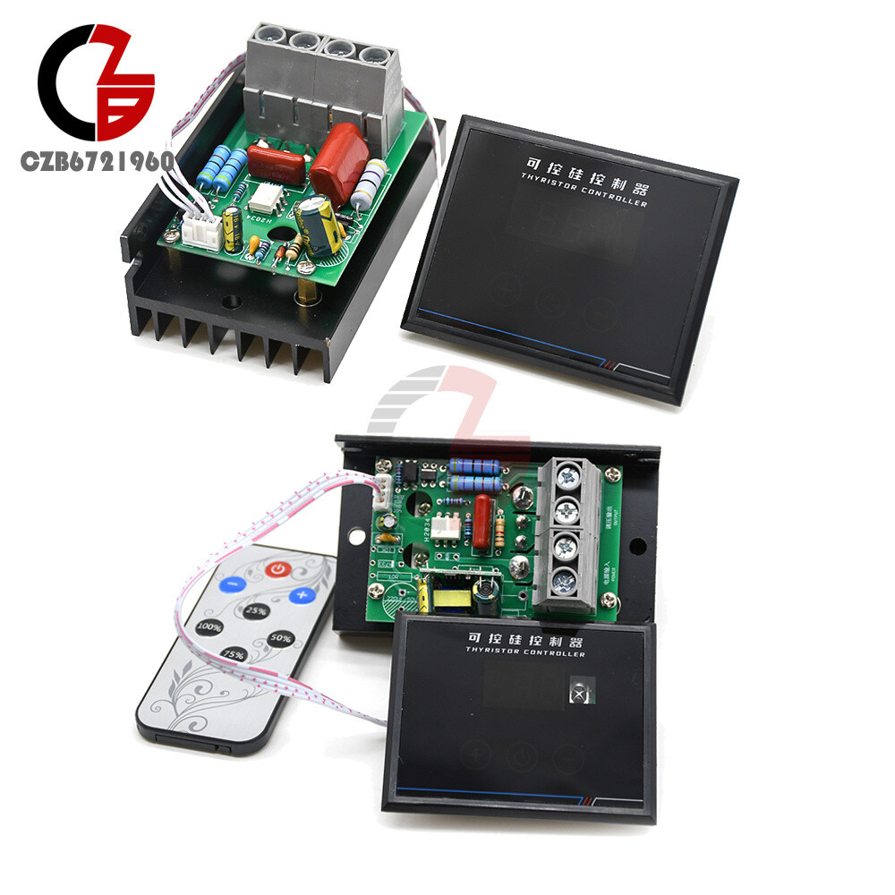 AC 220V 4KW 6KW 10KW SCR Voltage Regulator Dimmer Motor Speed Controller Module