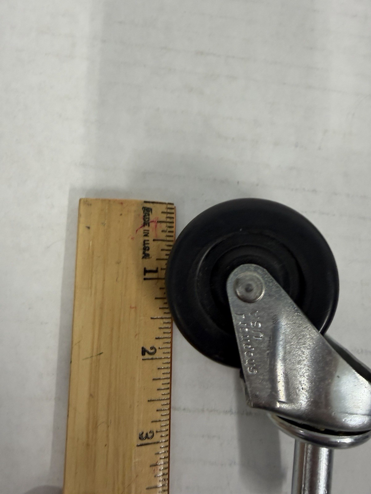 QTY 4 Shepherd 2 inch wheel rubber swivel grip ring stem 5/16 BRAND NEW USA