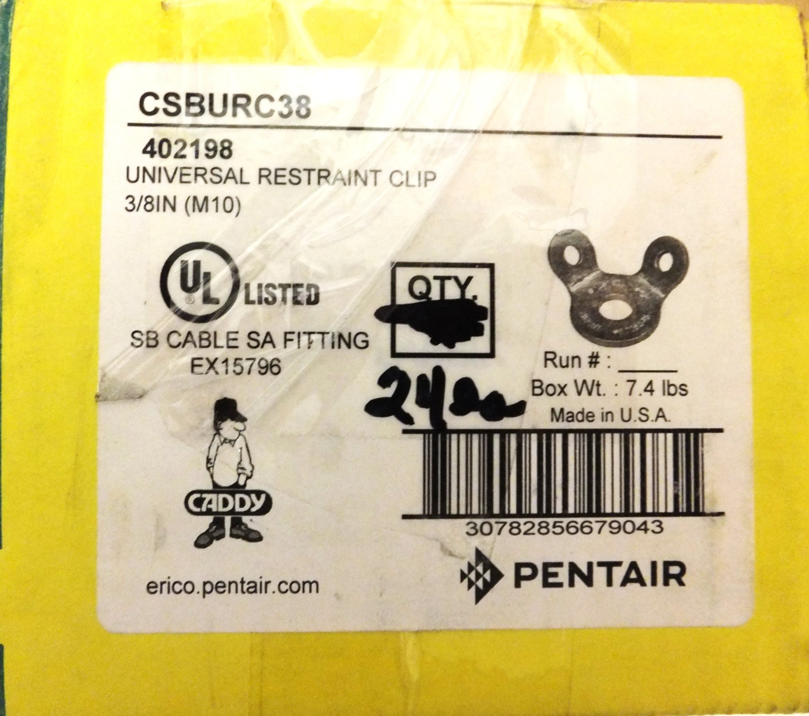 NVENT/CADDY CSBURC38 UNIVERSAL RESTRAINT CLIP ( BOX OF 24 )