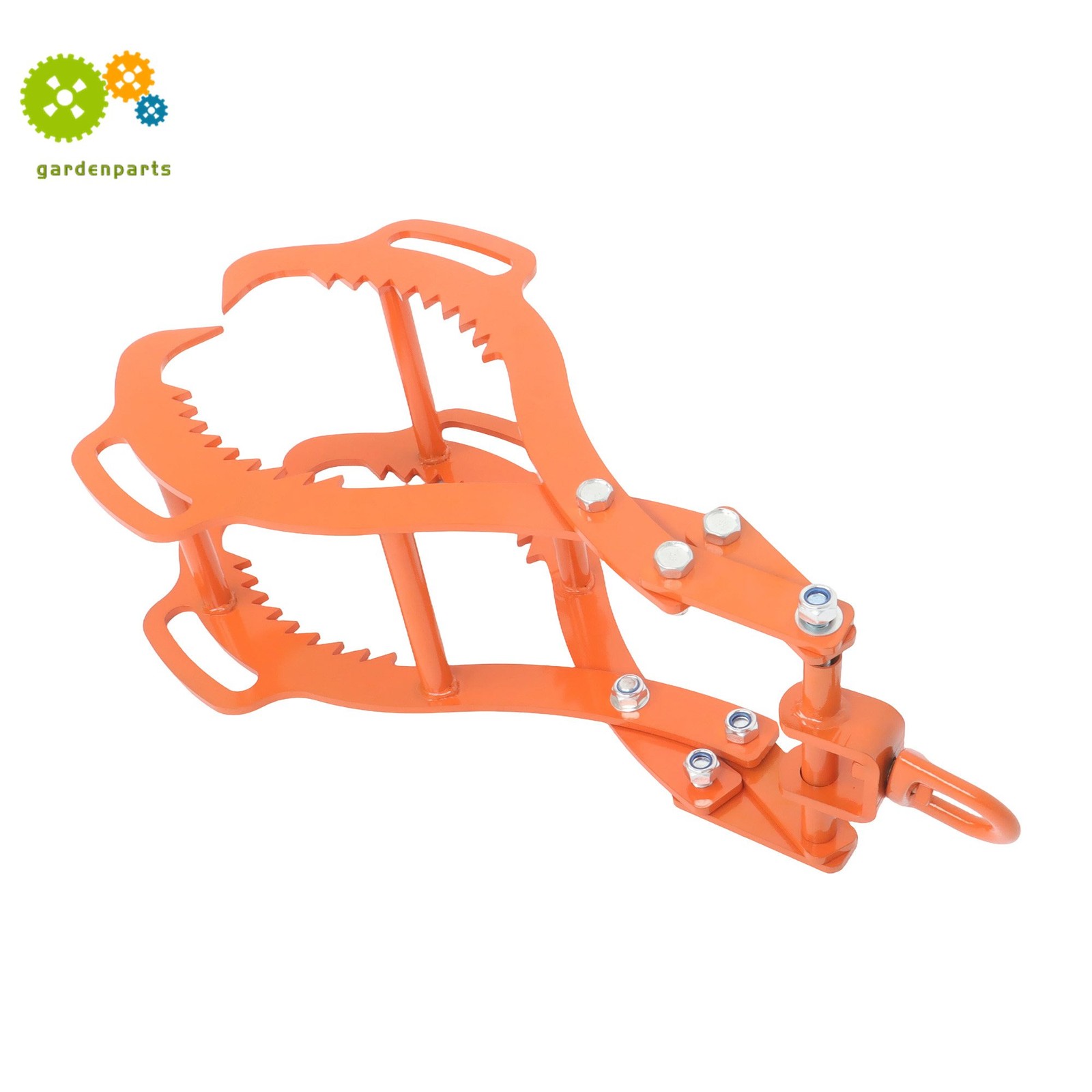 Heavy 4-Claw Log Tongs 28″ – Steel Timber Grapple Grabber For Lifting & Felling