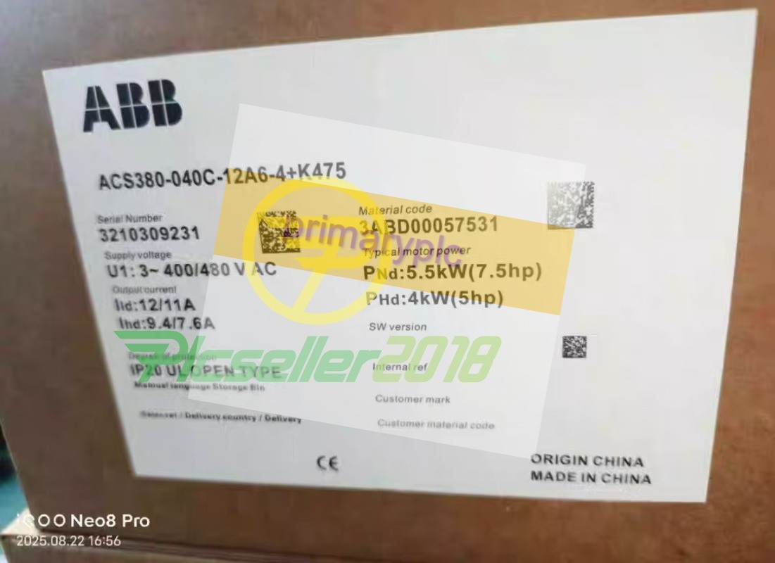 1 pc NEW ABB ACS380-040C-12A6-4+K475 frequency converter FedEx or UPS