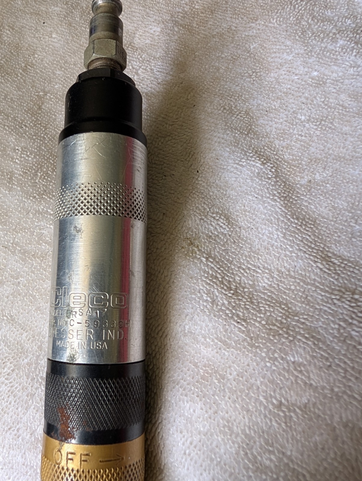 Made In USA Cleco 4Rsa-17 Screwdriver 1/4 Inch Bit Socket Ratchet Nice Impact