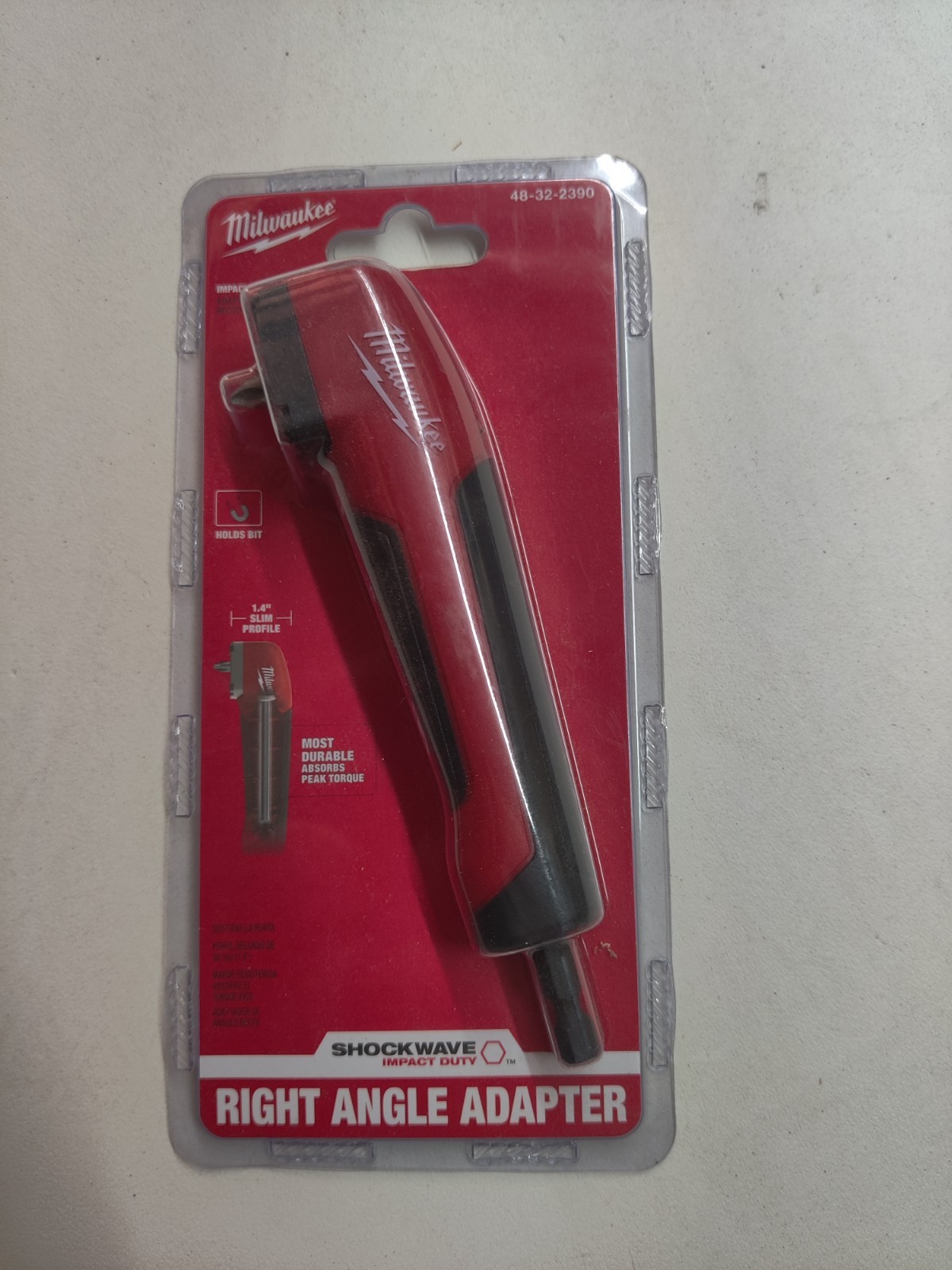 Milwaukee Right Angle Adapter Shockwave Impact 48-32-2390 NEW