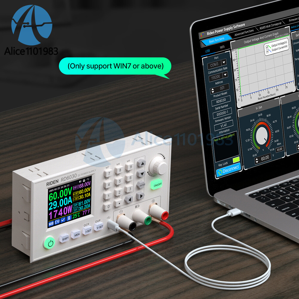 RD6030 RD6030W 60V 30A Digital Display Adjustable DC Regulated Power Supply