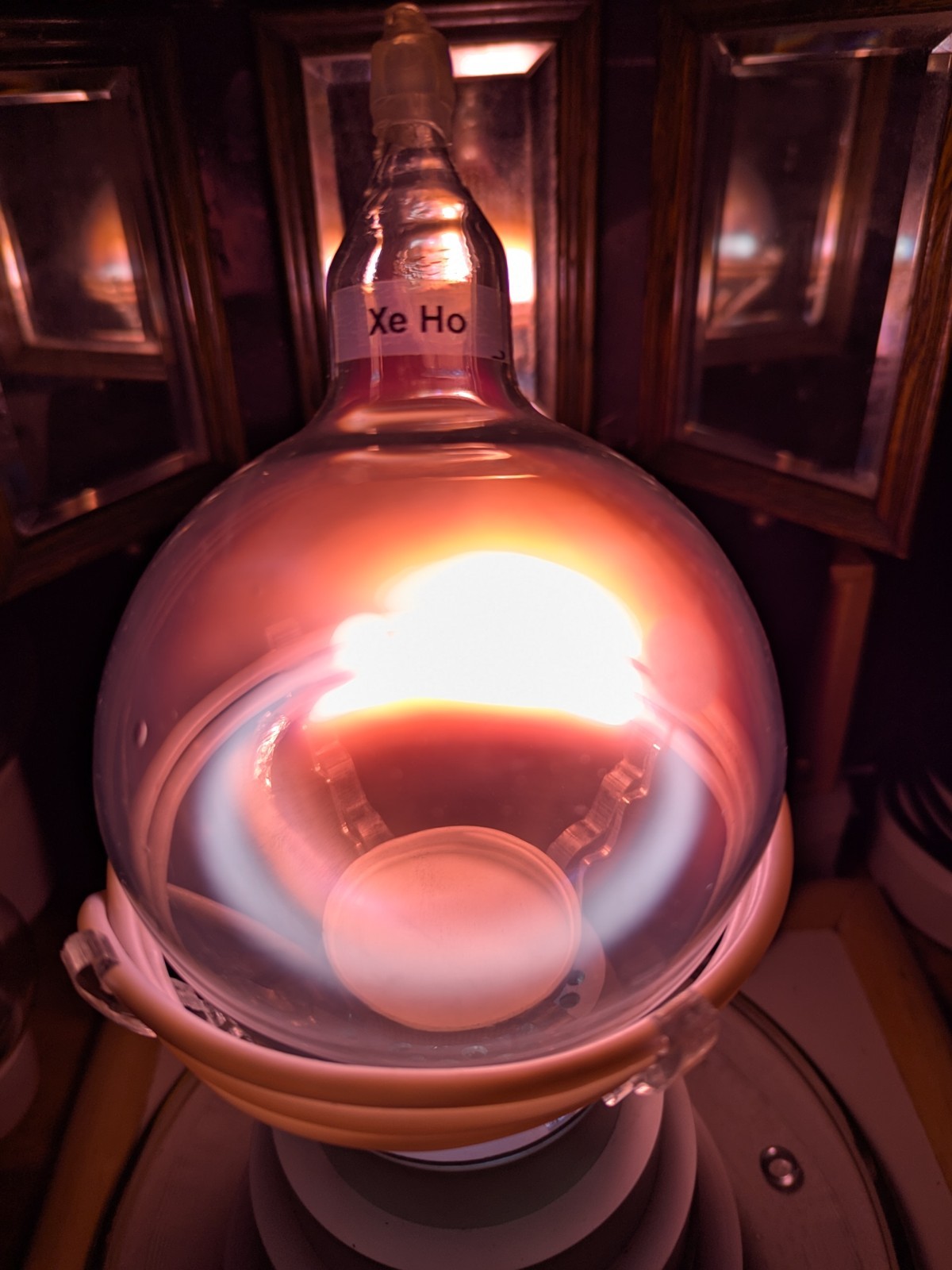 1L Ho/Xe Zerg Labs Experimental TICP Electrodeless Plasma Art Flask