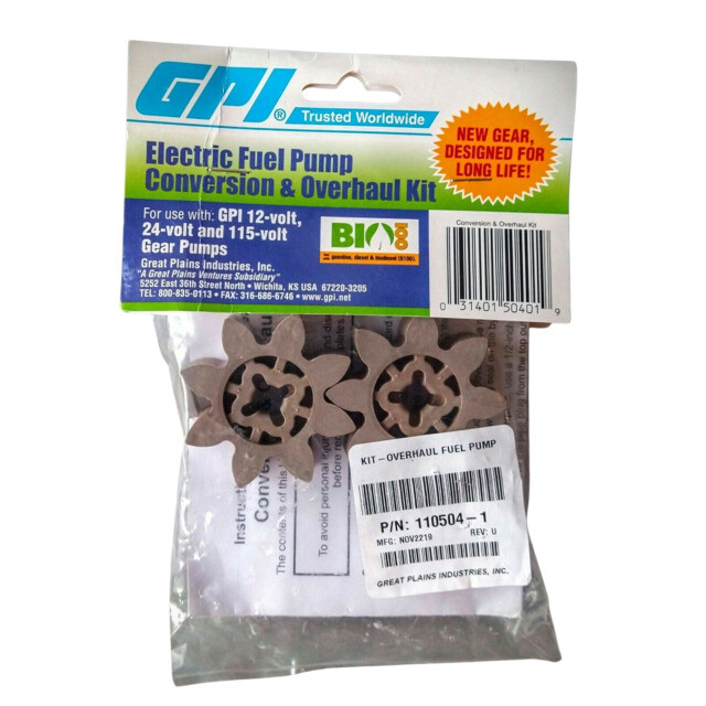GPI Electric Fuel Pump CONVERSION & OVERHAUL KIT 110504-1 *SEALED & NEW*