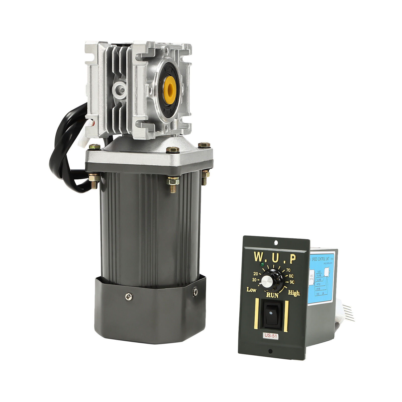 Worm Gear Motor 120W AC 110V Speed Controller Industrial Gearbox Electric RV30