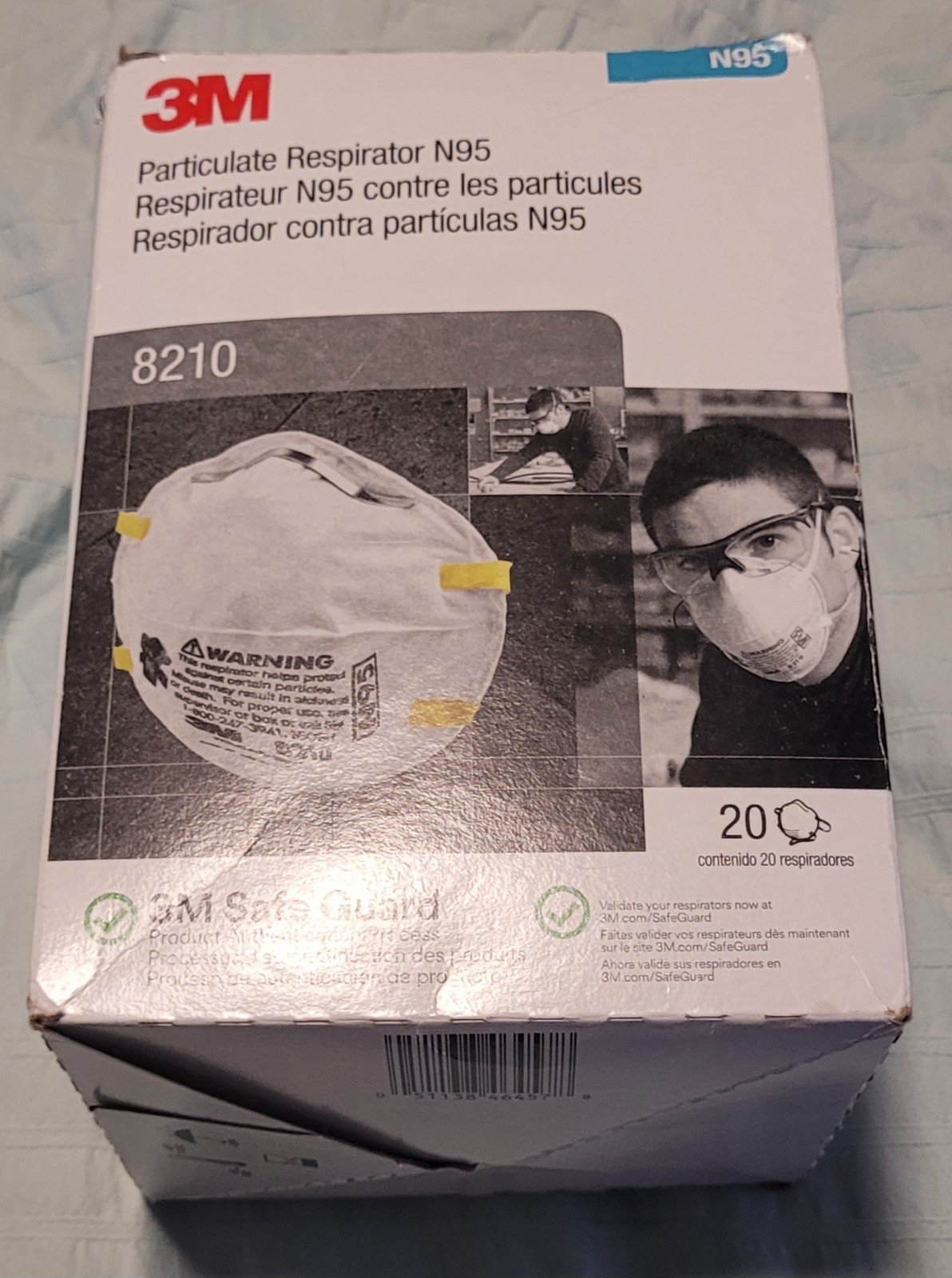 3M N95 Particulate Respirator Face Mask (8210) 20 pieces- Expires February 2029