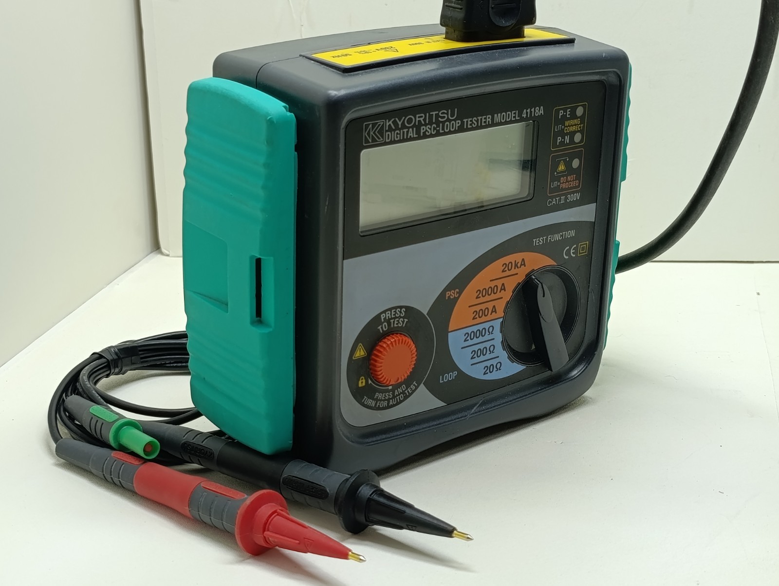 Kyoritsu Digital PSC Loop Tester Model 4118A 20kA 2000 Fault Impedance Meter