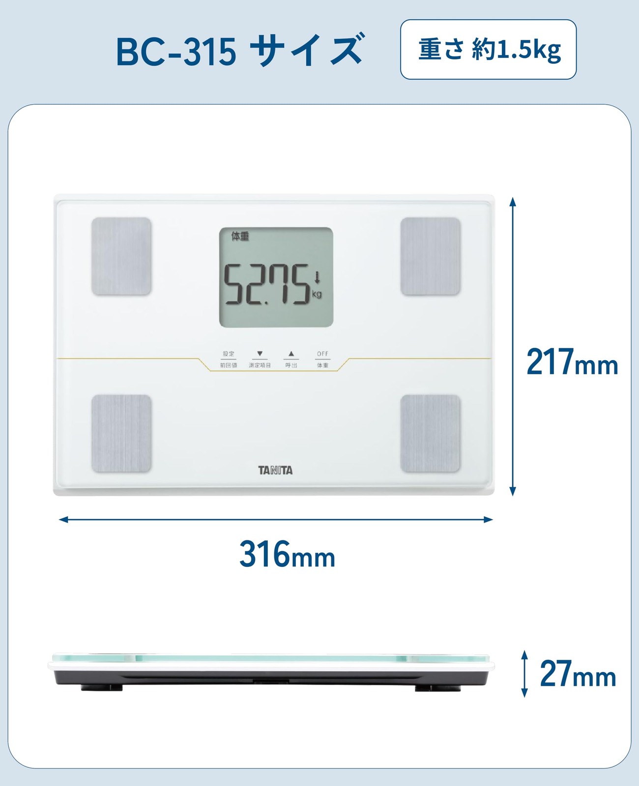 Body Composition Scale Fat Scale Tanita BC-315-GR Lightweight Made in Japan New