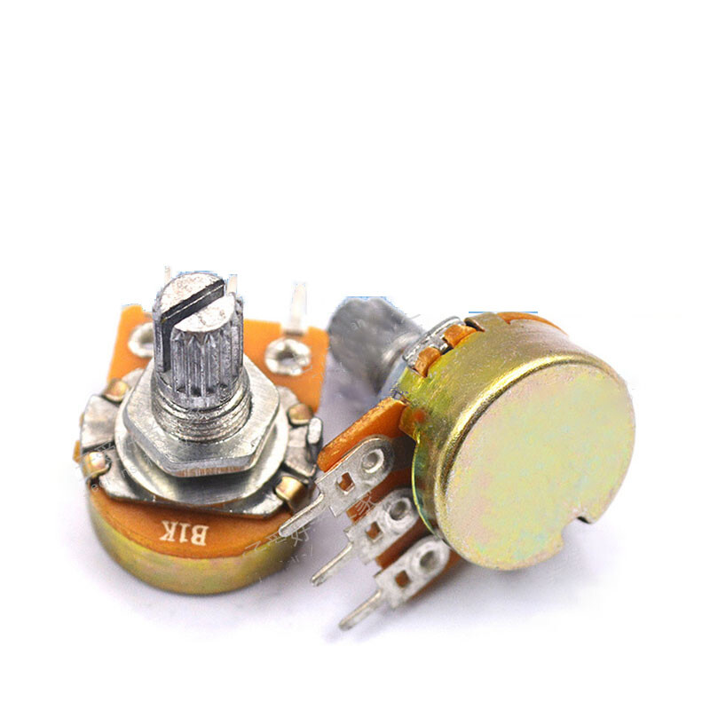 WH148 Variable Resistor Single Potentiometer Pot Lin Linear 3Pin B1K B2K ~ B1MΩ